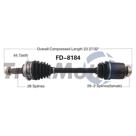 Surtrack Axle Cv Axle Shaft, Fd-8184 FD-8184